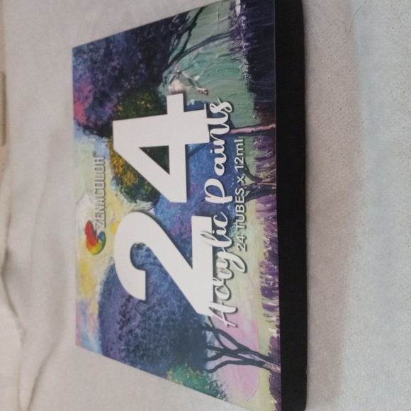 ZENACOLOR 24 Tubes Assorted Colored Acrylic Paints - Picture 5 of 6